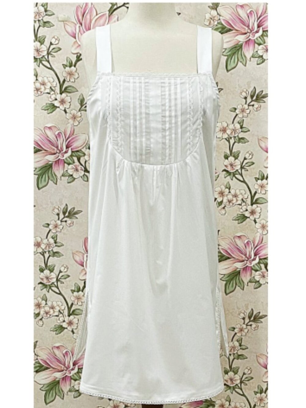 SoieRose 100% Cotton Victorian Vintage Inspired Nightgown SR-1280 - White